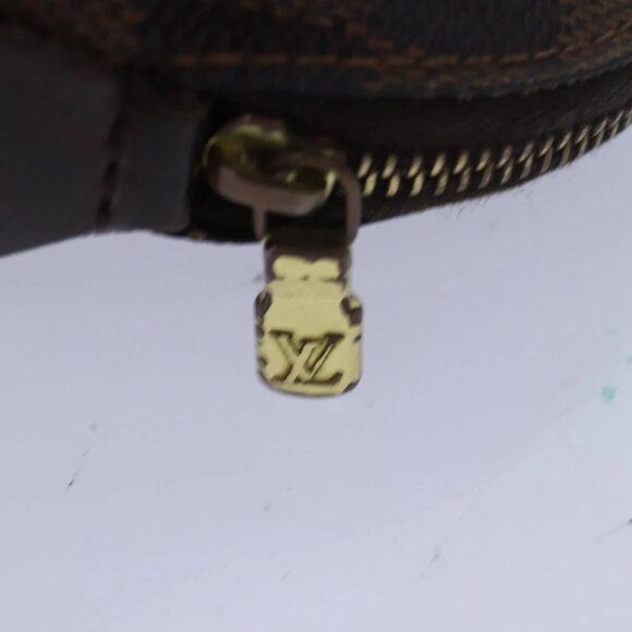 LOUIS VUITTON Damier Ebene Pochette Cosmetic PM Pouch N47516 LV Auth 80308 - Picture 8 of 15